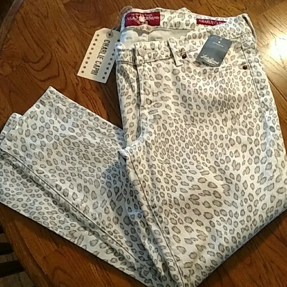 Lucky Brand Charlie Leopard Print Capri - Picture 1 of 4